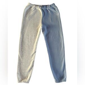 Abercrombie Kids Blue Gray Colorblock Fleece Joggers Size 13/14